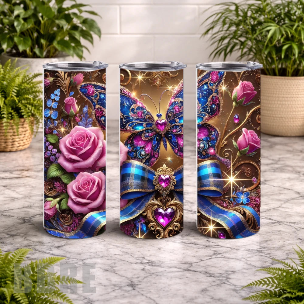 Butterfly Blossom 20 OZ Wrap Mockup