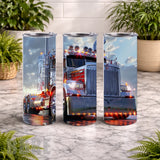 Chrome Truck 20 OZ Wrap Mockup