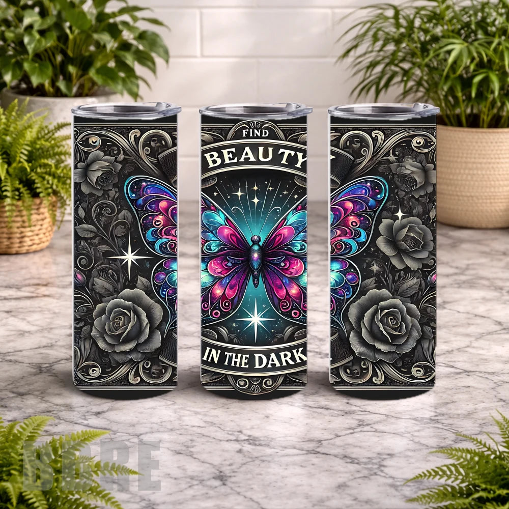 Butterfly Beauty 20 OZ Wrap Mockup