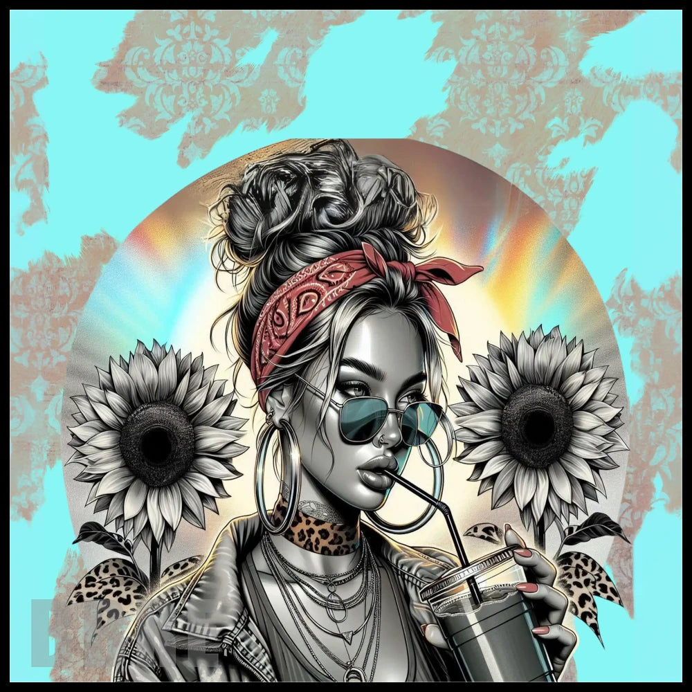 Sunflower Chic 20 OZ Sublimation Wrap