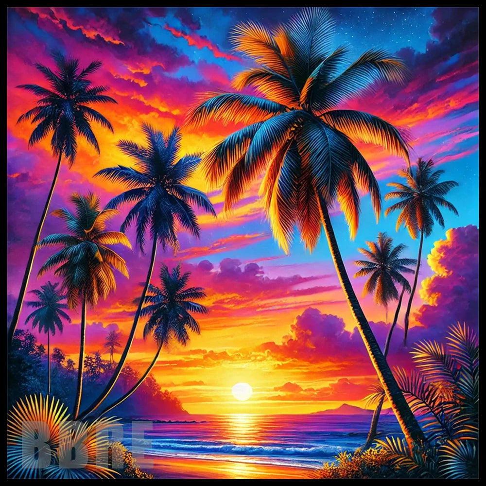Tropical Sunset 2 20 OZ Sublimation Wrap