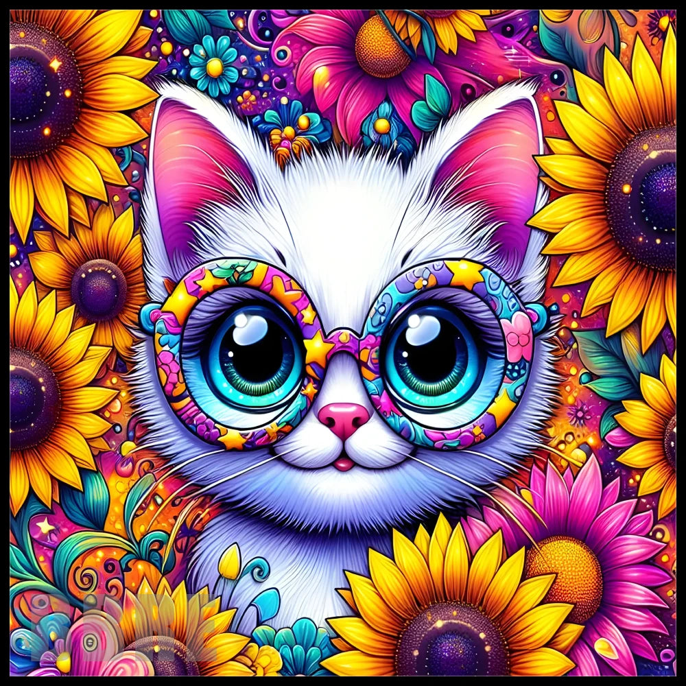 Colorful Cat 20 OZ Sublimation Wrap