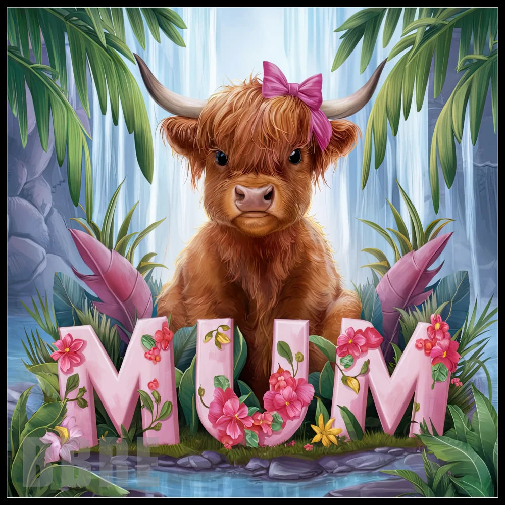 Highland Cow 8 20 OZ Sublimation Wrap
