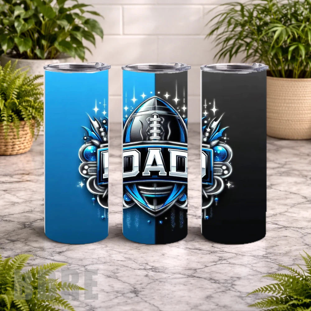 Football Dad 20 OZ Wrap Mockup
