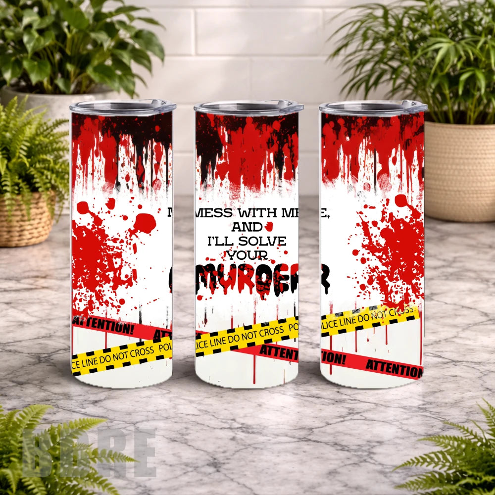 Crime Scene 20 OZ Wrap Mockup