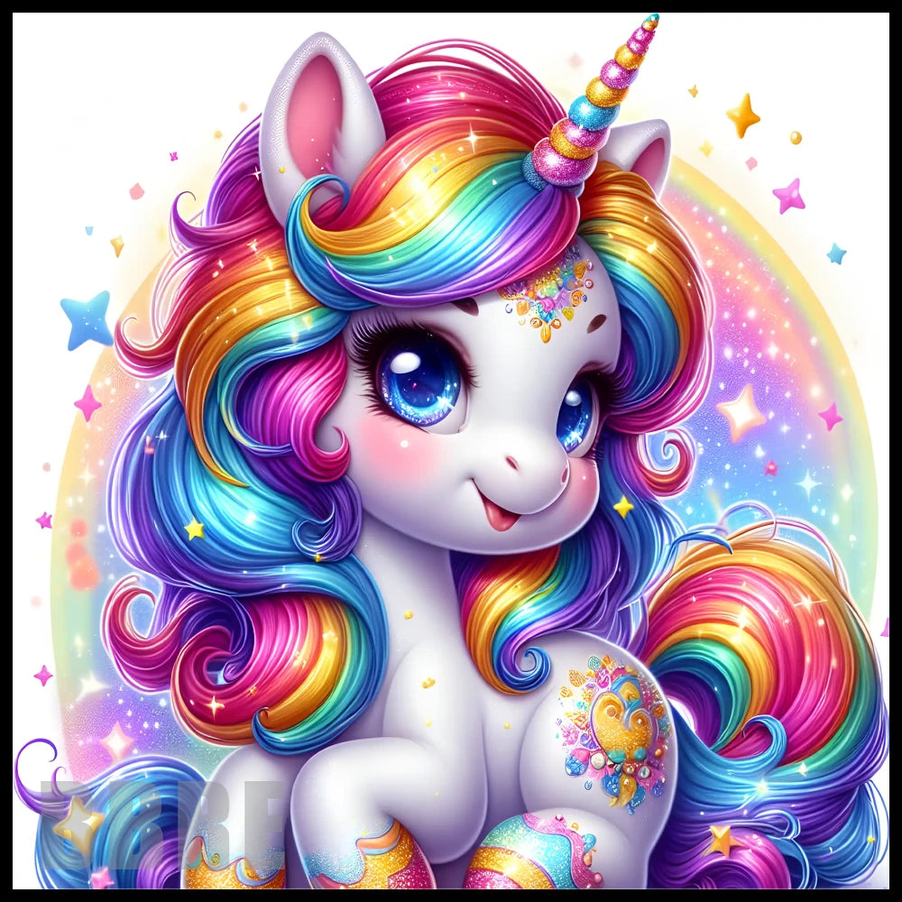 Rainbow Unicorn 3 20 OZ Sublimation Wrap
