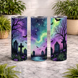 Haunted Graveyard 20 OZ Wrap Mockup