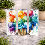 Colorful Ice Cream 20 OZ Wrap Mockup