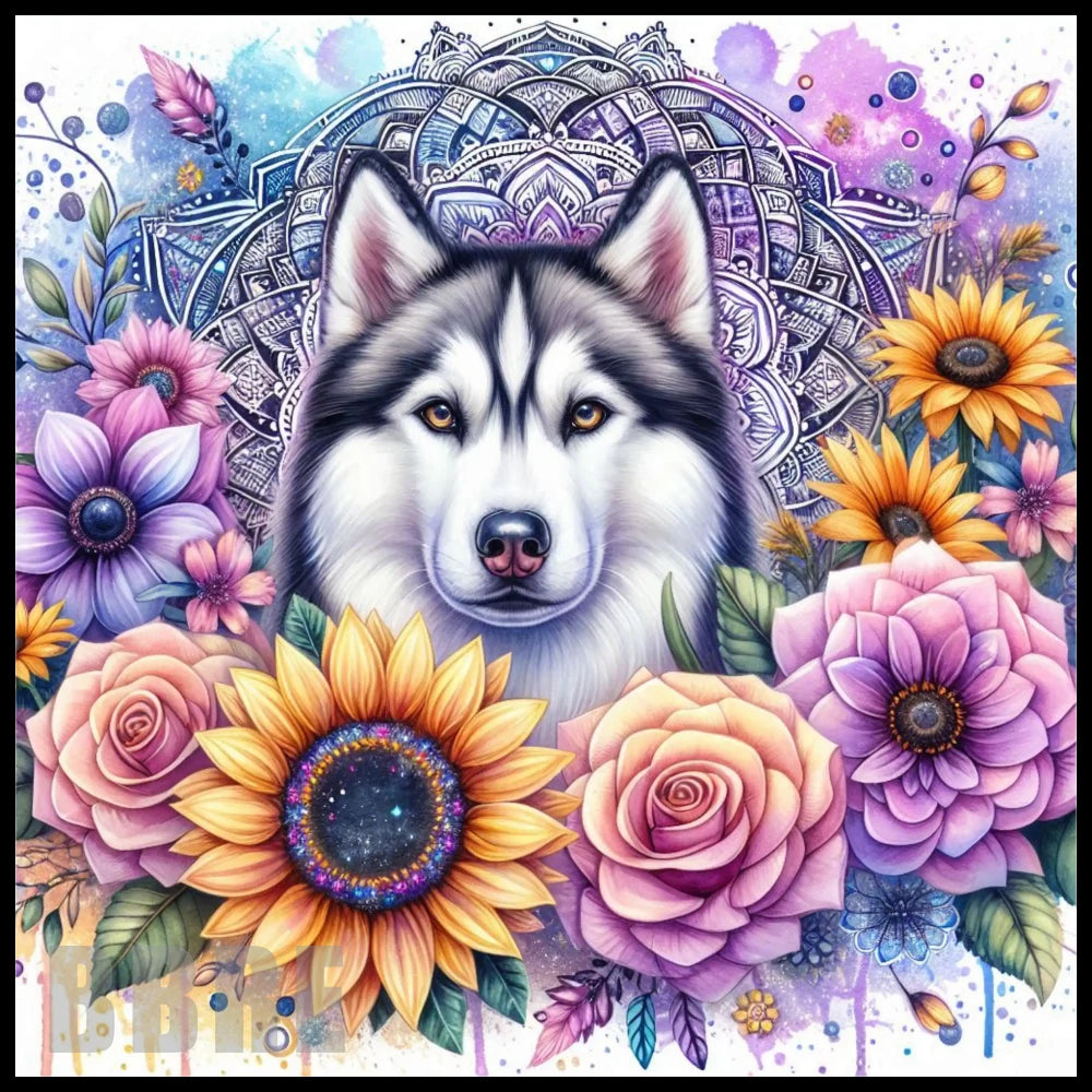 Floral Husky 20 OZ Sublimation Wrap