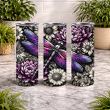 Dragonfly Blossom 20 OZ Wrap Mockup