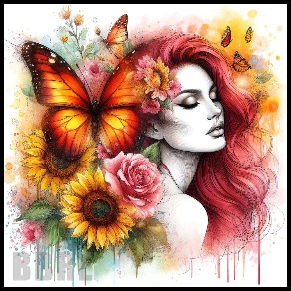 Butterfly Blossom 2 20 OZ Sublimation Wrap