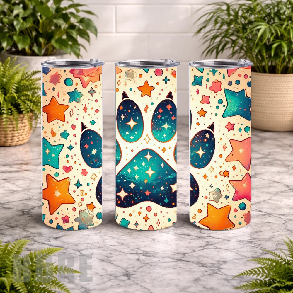 Cosmic Paw 20 OZ Wrap Mockup