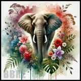 Floral Elephant 20 OZ Sublimation Wrap