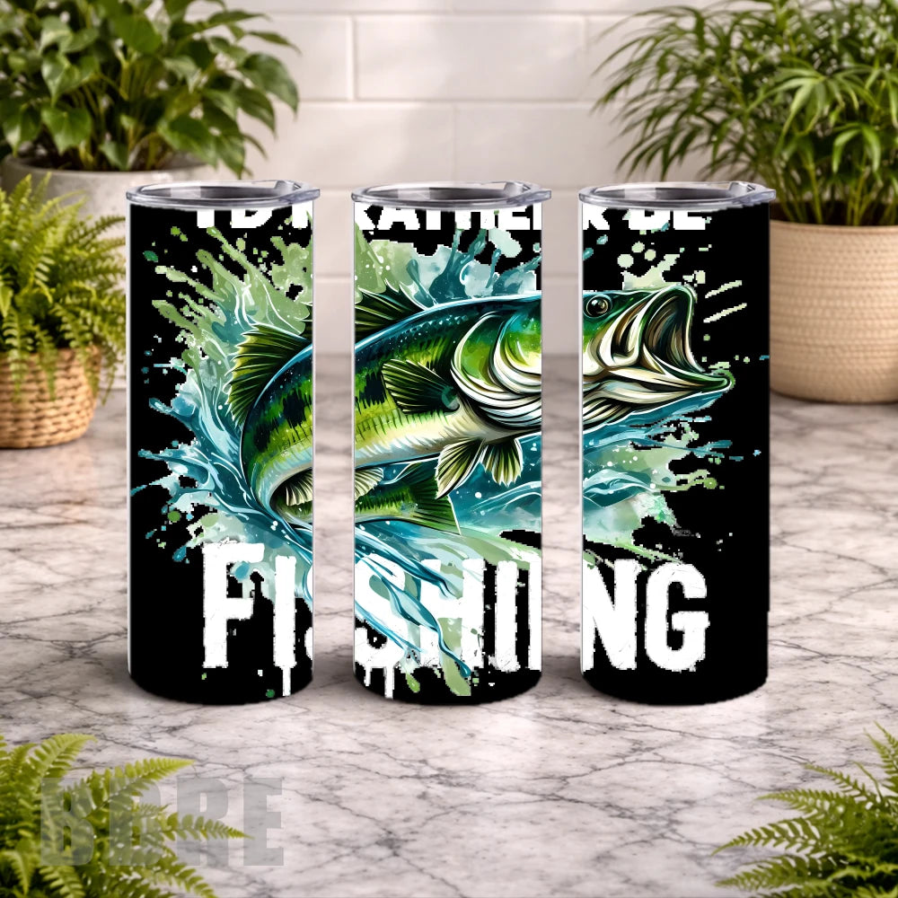 Fishing Bass 2 20 OZ Wrap Mockup