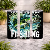 Fishing Bass 2 20 OZ Wrap Mockup
