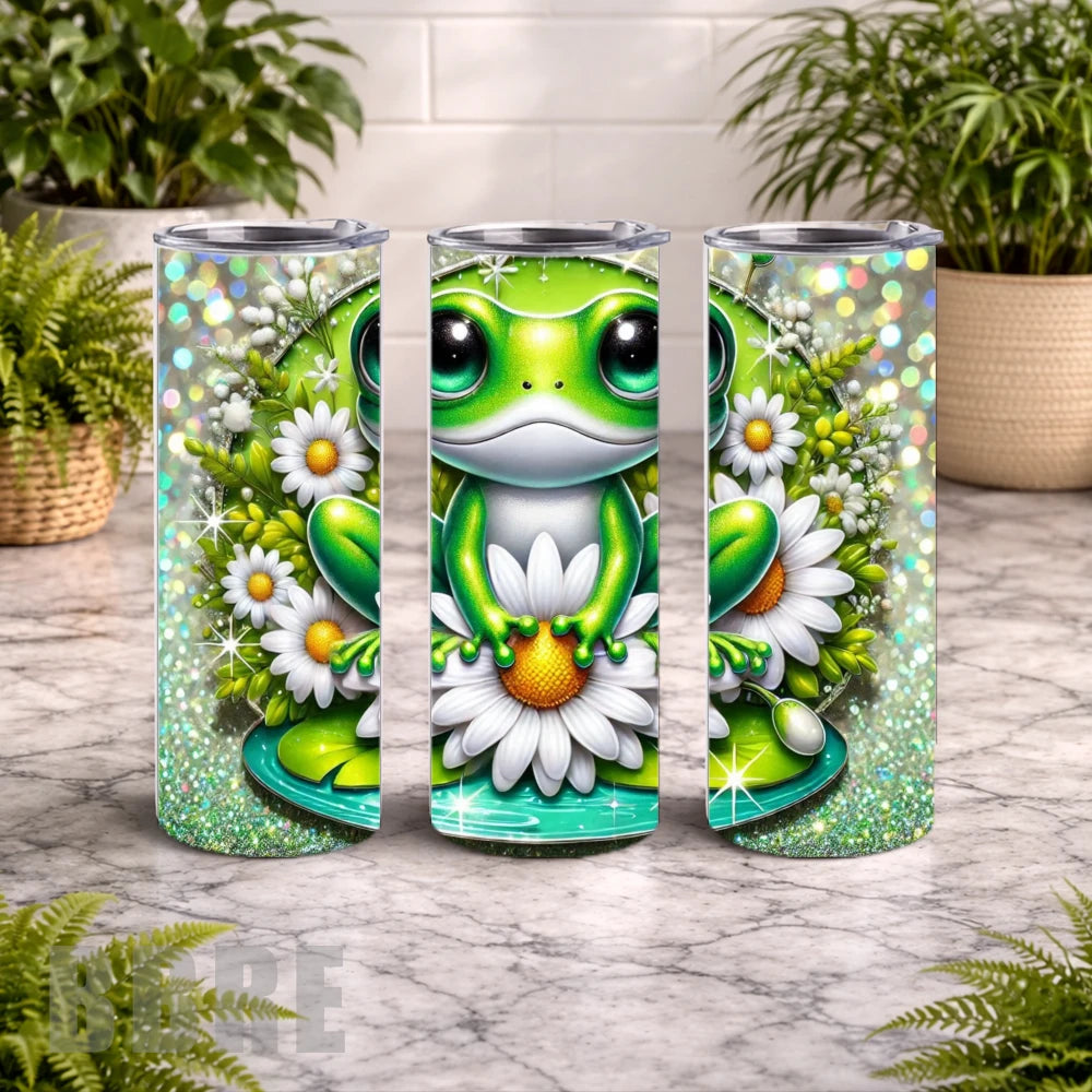 Frog Blossom 4 20 OZ Wrap Mockup