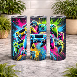 Colorful Controllers 20 OZ Wrap Mockup