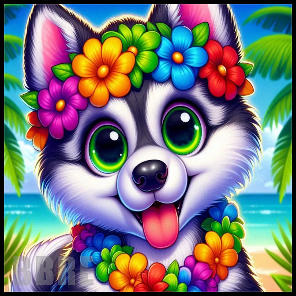 Hawaiian Pup 20 OZ Sublimation Wrap