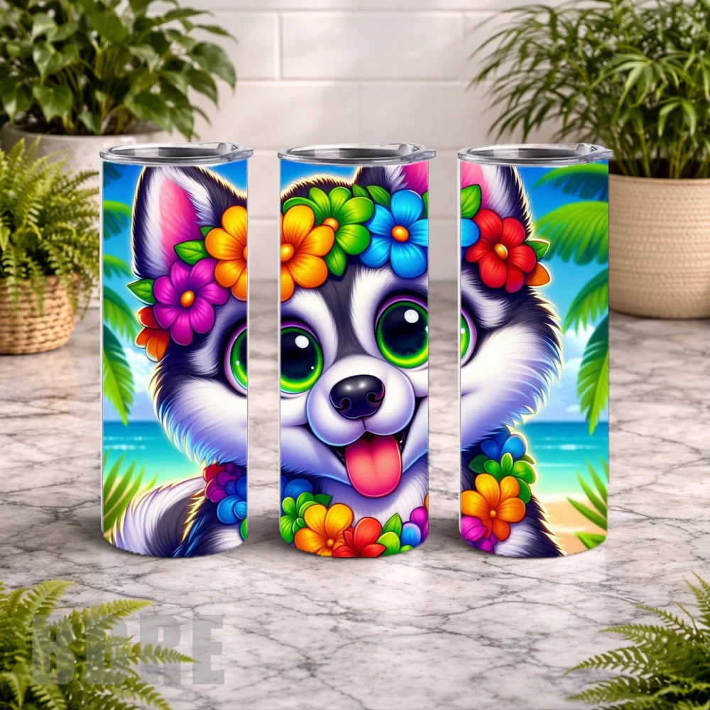 Hawaiian Pup 20 OZ Wrap Mockup