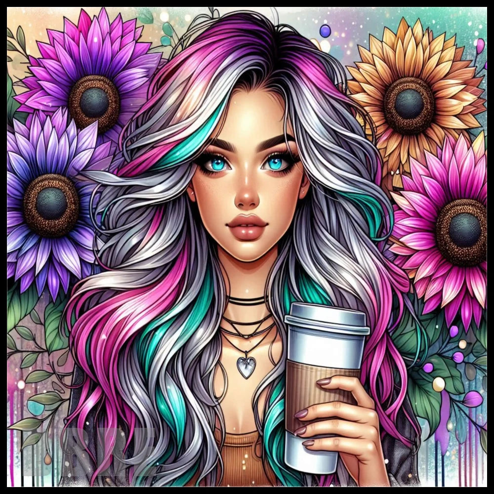 Floral Beauty 10 20 OZ Sublimation Wrap
