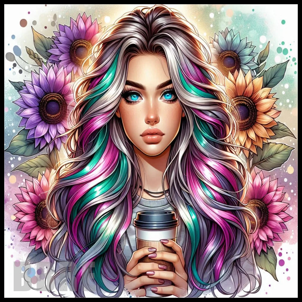 Floral Beauty 15 20 OZ Sublimation Wrap