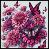 Floral Butterfly 5 20 OZ Sublimation Wrap