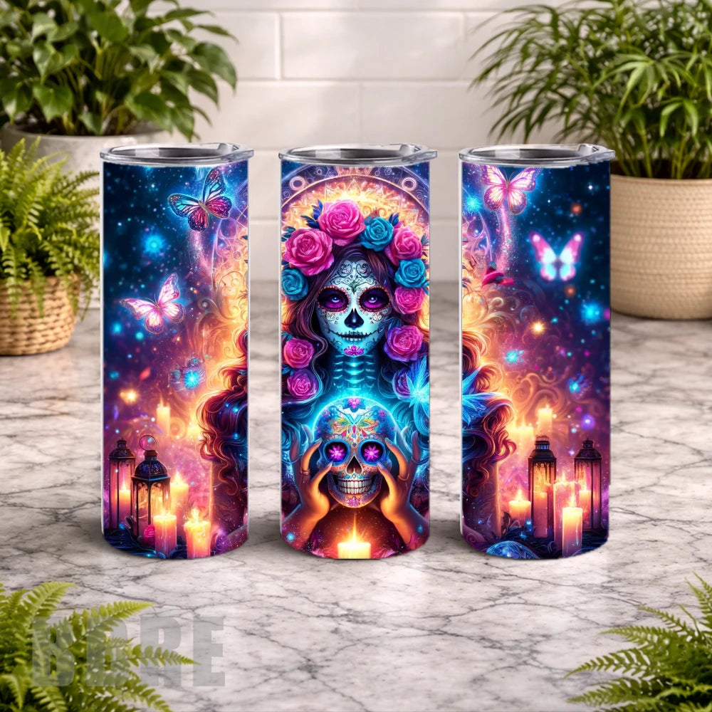 Sugar Skull 7 20 OZ Wrap Mockup
