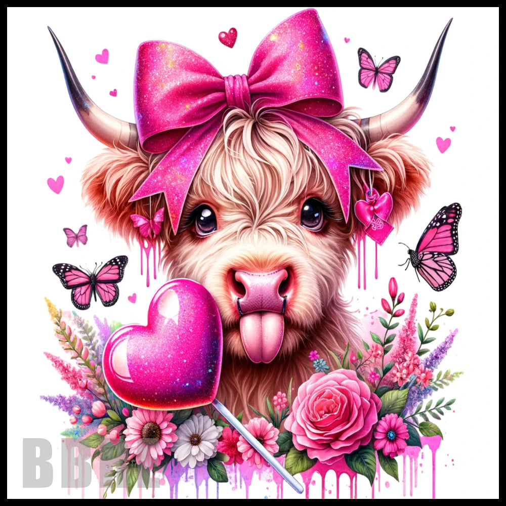 Cute Highland Cow 20 OZ Sublimation Wrap