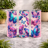Butterfly Garden 2 20 OZ Wrap Mockup