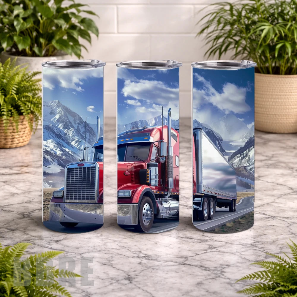 Mountain Truck 20 OZ Wrap Mockup