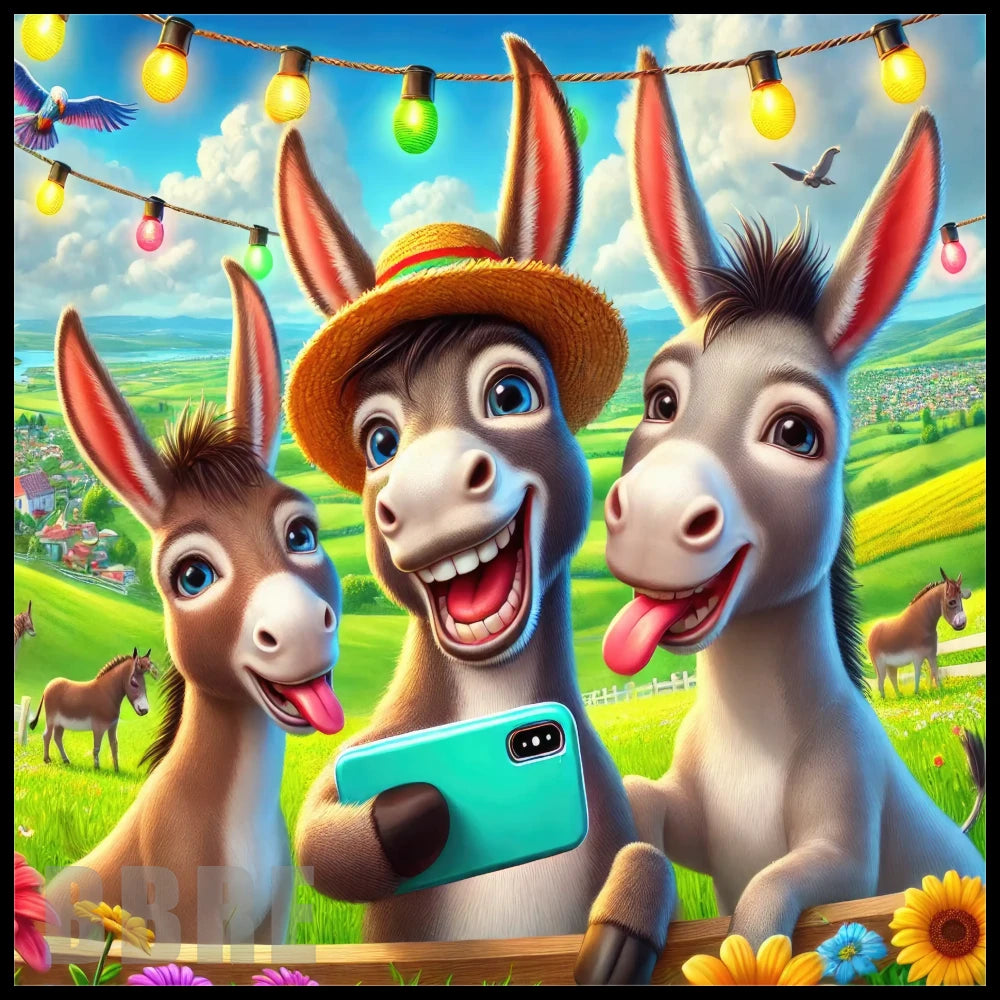 Cheerful Donkeys 20 OZ Sublimation Wrap