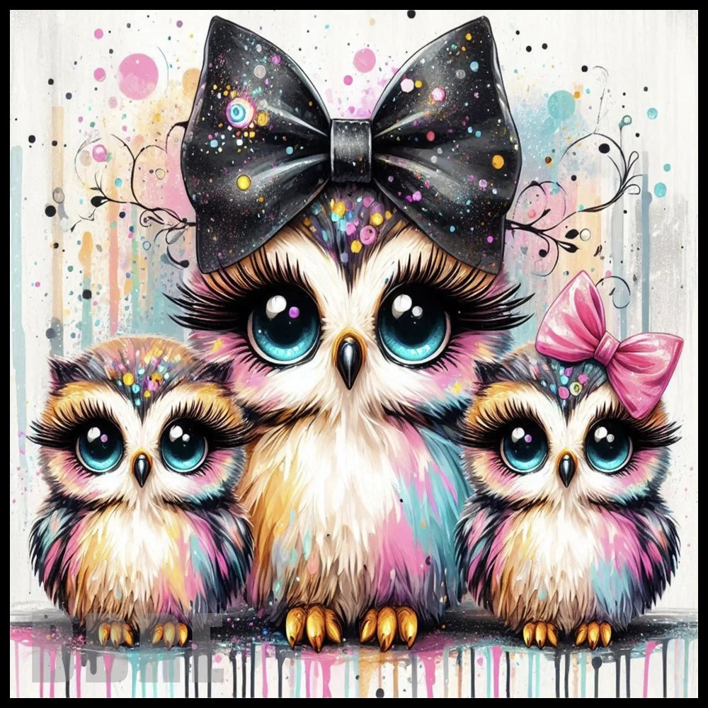 Colorful Owls 4 20 OZ Sublimation Wrap