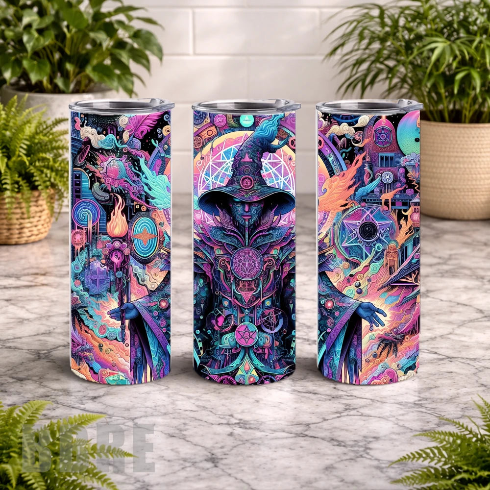 Mystical Sorcerer 20 OZ Wrap Mockup