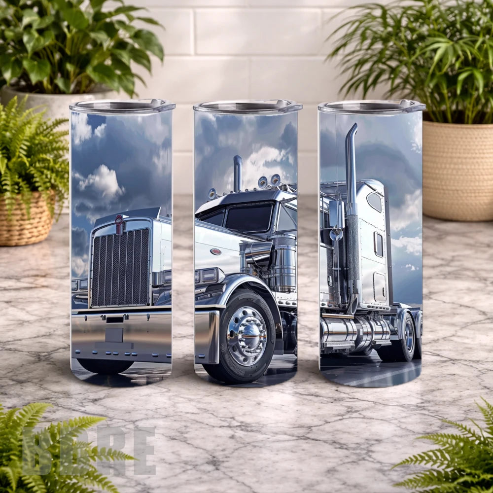 Shiny Truck 20 OZ Wrap Mockup