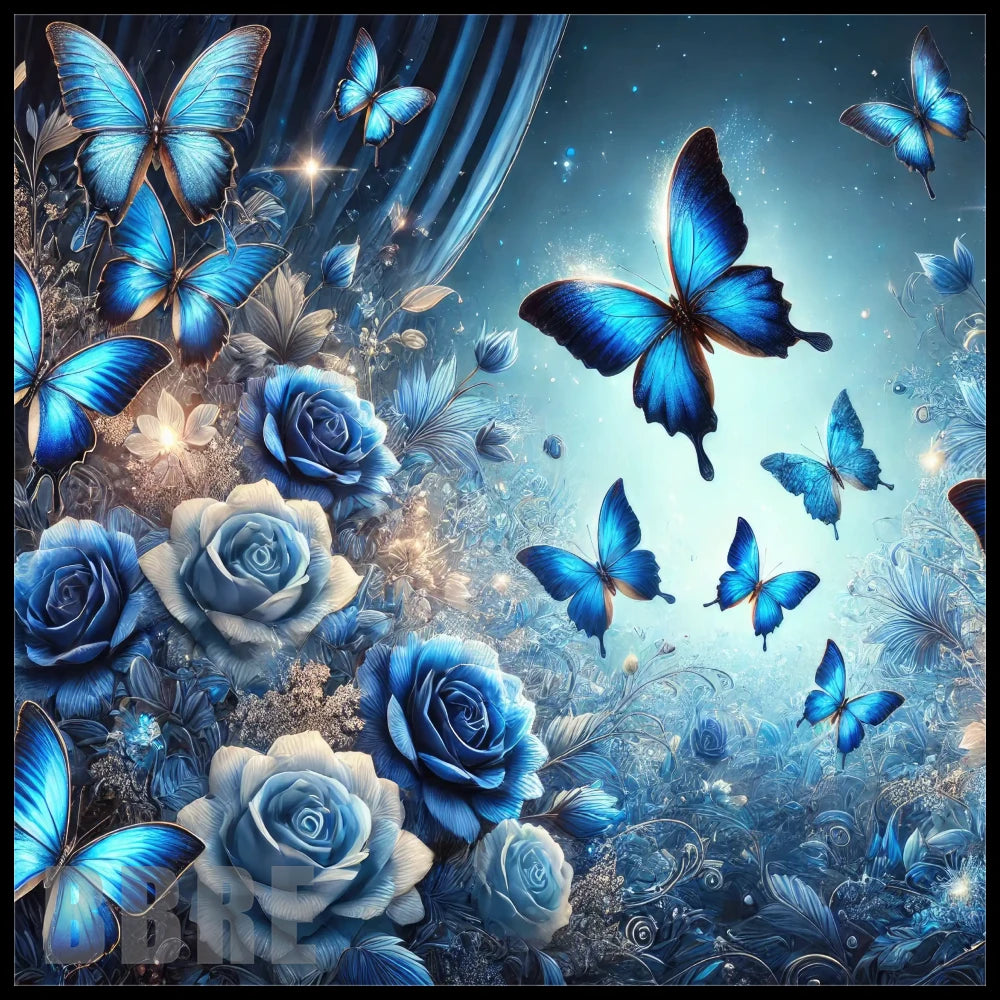 Blue Butterfly 20 OZ Sublimation Wrap