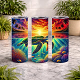 Tropical Turtle 7 20 OZ Wrap Mockup