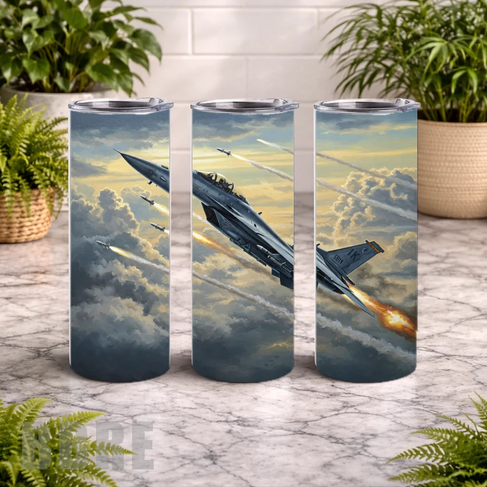 Fighter Jet 20 OZ Wrap Mockup