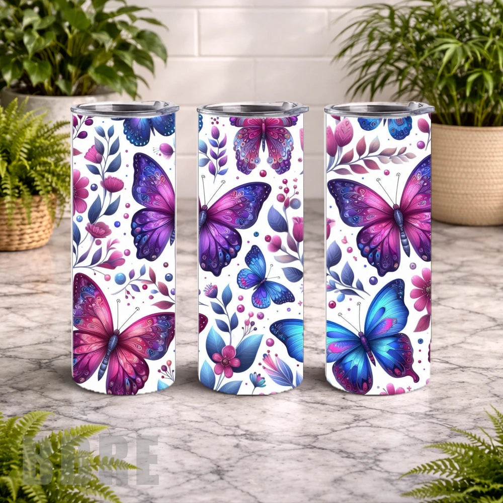 Butterfly Bloom 6 20 OZ Wrap Mockup