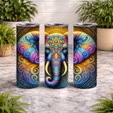 Colorful Elephant 2 20 OZ Wrap Mockup