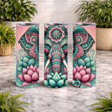 Elephant Lotus 20 OZ Wrap Mockup