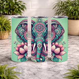 Elephant Mandala 3 20 OZ Wrap Mockup