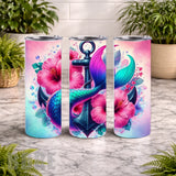 Mermaid Anchor 4 20 OZ Wrap Mockup