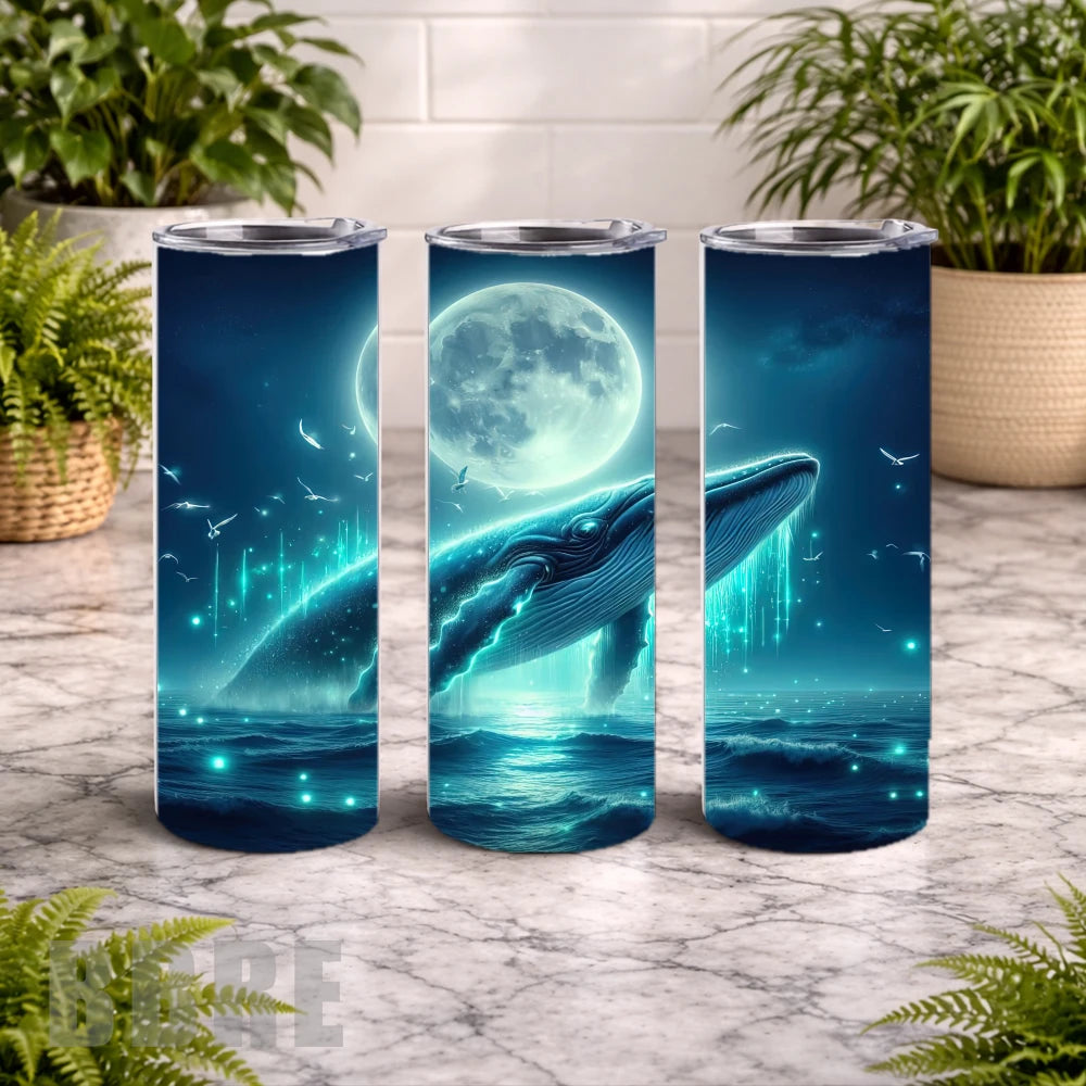 Whale Moon 20 OZ Wrap Mockup
