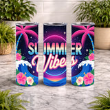 Summer Vibes 6 20 OZ Wrap Mockup