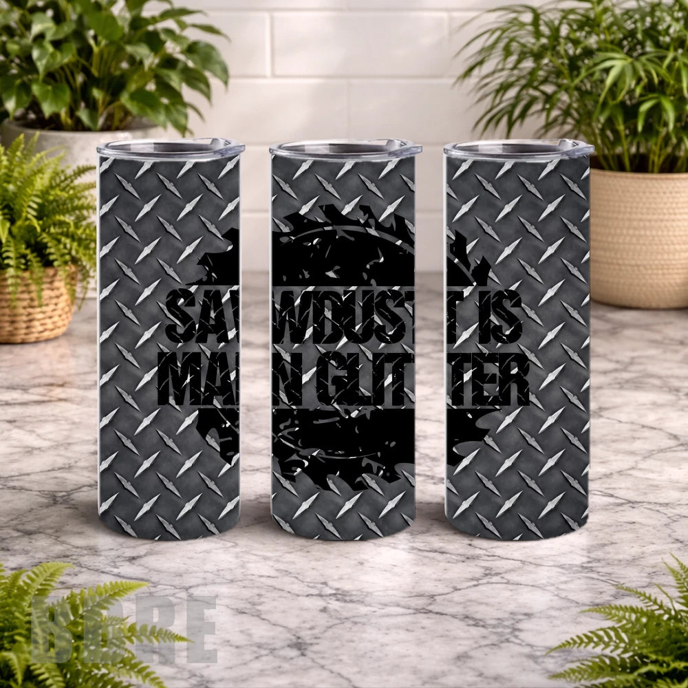 Sawdust Tumbler 20 OZ Wrap Mockup