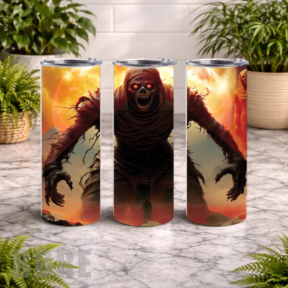 Creepy Mummy 20 OZ Wrap Mockup