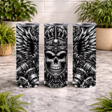 Skull Warrior 20 OZ Wrap Mockup