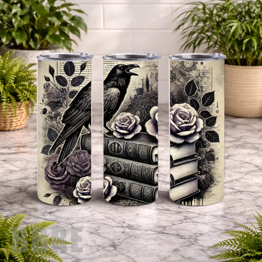 Raven Roses 20 OZ Wrap Mockup