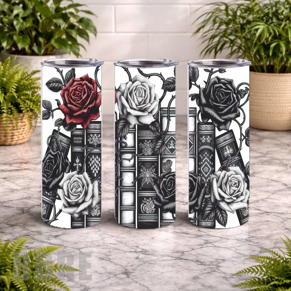 Rose Book 20 OZ Wrap Mockup