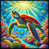 Colorful Turtle 5 20 OZ Sublimation Wrap
